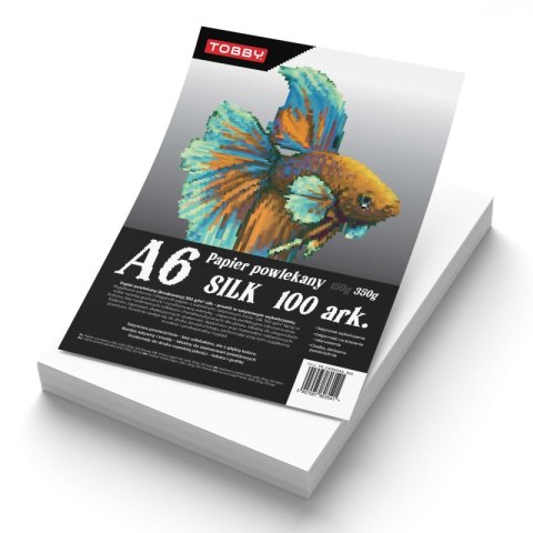 Papier A6 powlekany kredowany 100 ark.350g Papier A6 powlekany kredowany 100 ark.350g
