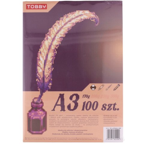 Papier Brystol A3 100 ark.170g Papier Brystol A3 100 ark.170g