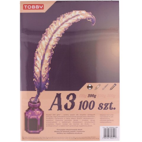 Papier Brystol A3 100 ark.200g