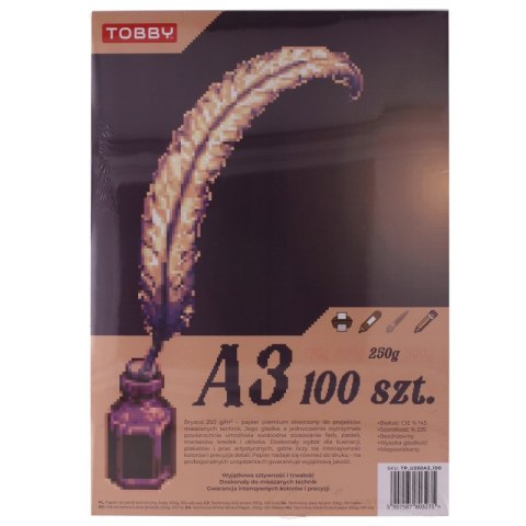 Papier Brystol A3 100 ark. 250g