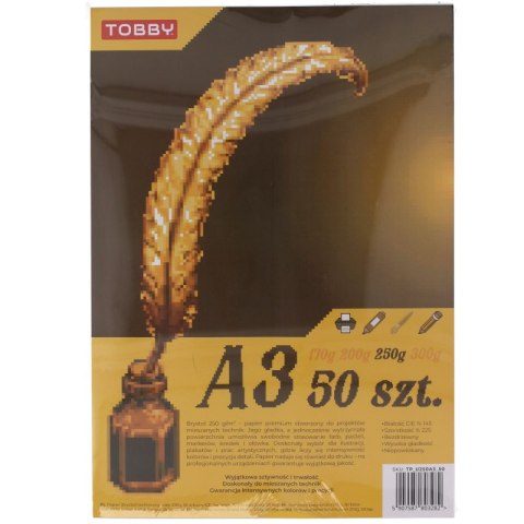 Papier Brystol A3 50 ark.250g Papier Brystol A3 50 ark.250g
