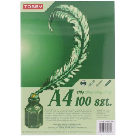 Papier Brystol A4 100 ark.170g Papier Brystol A4 100 ark.170g