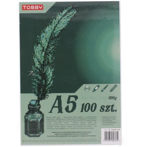 Papier Brystol A5 100 ark. 300g Papier Brystol A5 100 ark. 300g