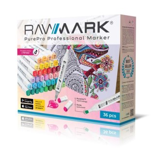 Promarkery alkoholowe Rawmark PurePro landscape 36 kolorów