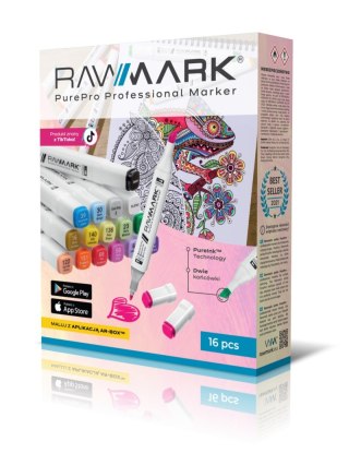 Promarkery alkoholowe Rawmark PurePro pastel 16 kolorów