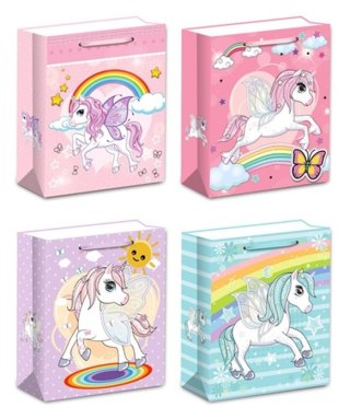 Torebki prezentowe WK 22338 M mix wzorów 12 sztuk