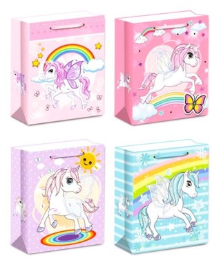 Torebki prezentowe WK 22338 M mix wzorów 12 sztuk