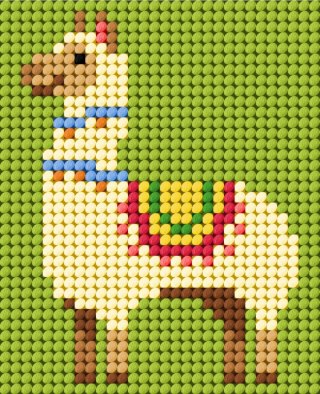 Zestaw do haftu Moje pierwsze wyszywanie Lama