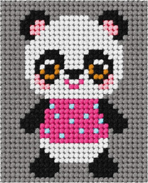 Zestaw do haftu Moje pierwsze wyszywanie Panda Zestaw do haftu Moje pierwsze wyszywanie Panda