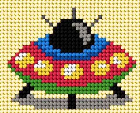 Zestaw do haftu Moje pierwsze wyszywanie Statek UFO Zestaw do haftu Moje pierwsze wyszywanie Statek UFO