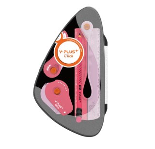 Zestaw geometryczny w plastikowym pudełku mix Y-Plus click