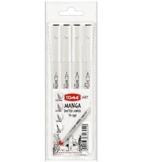 Cienkopis Manga Sketch Liner 4 kolory