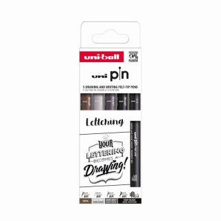Cienkopis kreślarski PIN 200 Lettering różne kolory i końcówki 5szt.