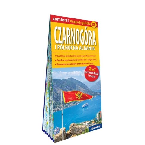 Czarnogóra i Północna Albania map&guide XL PL laminat 2024 Czarnogóra i Północna Albania map&guide XL PL laminat 2024