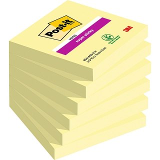 Karteczki samoprzylepne Super Sticky żółte 76x76mm 1x90szt.