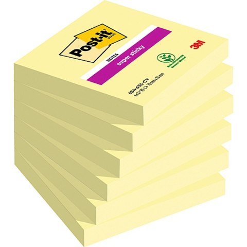Karteczki samoprzylepne Super Sticky żółte 76x76mm 1x90szt. Karteczki samoprzylepne Super Sticky żółte 76x76mm 1x90szt.