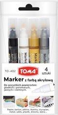 Marker akrylowy 4 kolory