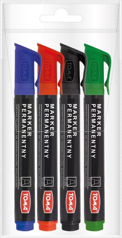 Marker permanentny 4 kolory Marker permanentny 4 kolory