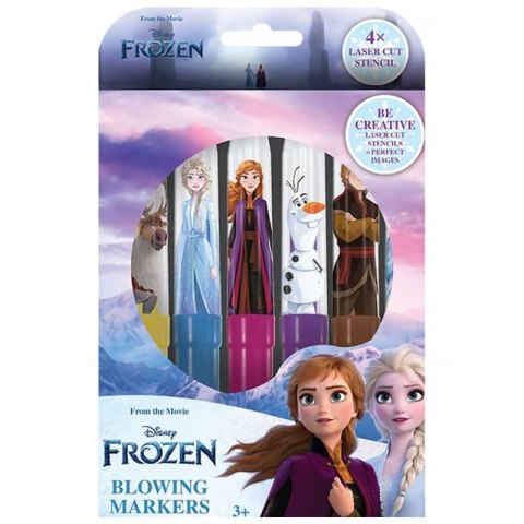 Markery dmuchane Frozen 6 sztuk + szablony Markery dmuchane Frozen 6 sztuk + szablony