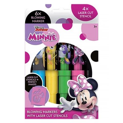 Markery dmuchane Minnie 6 sztuk + szablony Markery dmuchane Minnie 6 sztuk + szablony