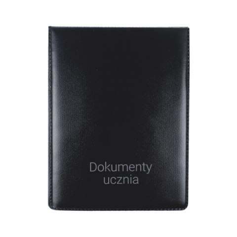 Okładka pionowa na dokumenty ucznia czarna Okładka pionowa na dokumenty ucznia czarna