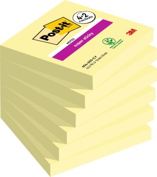 Paczka Karteczki samoprzylepne żółte 76x76mm 6x90szt.