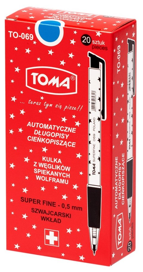 Paczka długopis automatyczny S-fine niebieski 20 szt. Paczka długopis automatyczny S-fine niebieski 20 szt.
