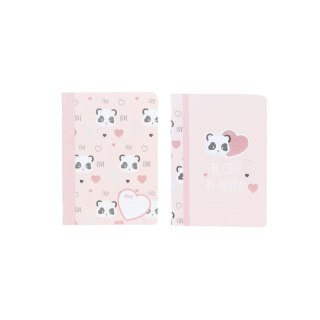Paczka zeszyt A4 48k.kratka Cute Panda mix pakiet 5 sztuk