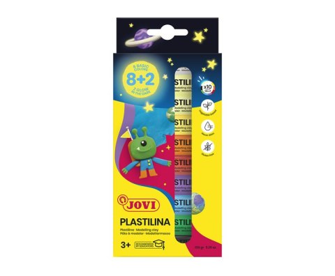 Plastelina Box 8 kolorów + 2 świecące w ciemności po 15 g Plastelina Box 8 kolorów + 2 świecące w ciemności po 15 g