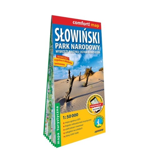 Słowiński Park Narodowy mapa turystyczna 1:50 000 laminat 2023 Słowiński Park Narodowy mapa turystyczna 1:50 000 laminat 2023