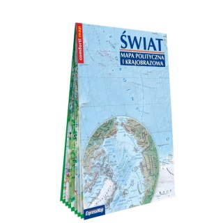 Świat mapa polityczna i krajobrazowa 1:31 000 000 PL XXL laminat 2024