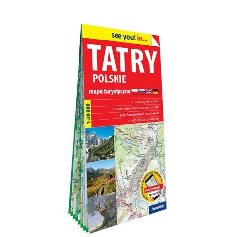 Tatry Polskie mapa turystyczna 1: 30 000 papier 2022 Tatry Polskie mapa turystyczna 1: 30 000 papier 2022
