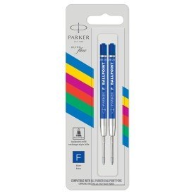 Wkłady do długopisów Parker Quinkflow niebieski (F) 2 sztuki blister 2166542
