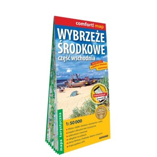 Wybrzeże Środkowe cz. wschodnia mapa turystyczna 1:50 000 laminat 2022