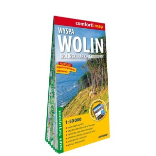 Wyspa Wolin 1:50 000 Woliński Park Narodowy mapa turystyczna laminat 2024