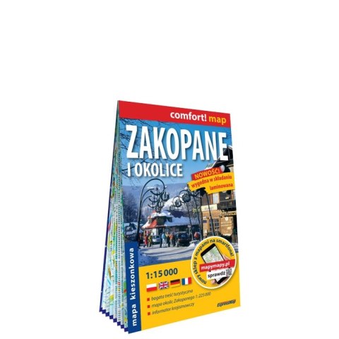 Zakopane i okolice plan miasta 1:15 000 laminat midi 2023 Zakopane i okolice plan miasta 1:15 000 laminat midi 2023