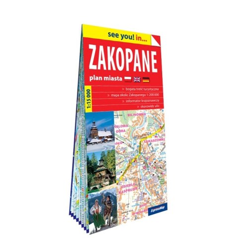 Zakopane i okolice plan miasta 1:15 000 papier 2019 Zakopane i okolice plan miasta 1:15 000 papier 2019