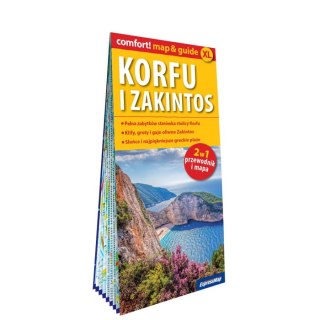 Korfu i Zakintos map&guide XL laminat 2025