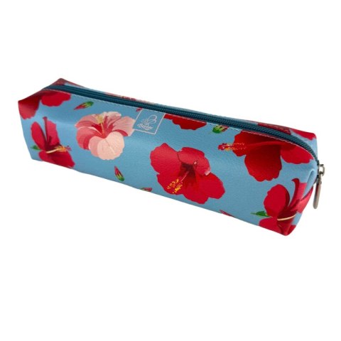 Piórnik szkolny młodzieżowy prostokąt kostka Hibiskusy W Jeansie Piórnik szkolny młodzieżowy prostokąt kostka Hibiskusy W Jeansie