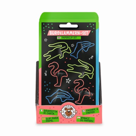 Spinacze neonowe 6 sztuk Spinacze neonowe 6 sztuk