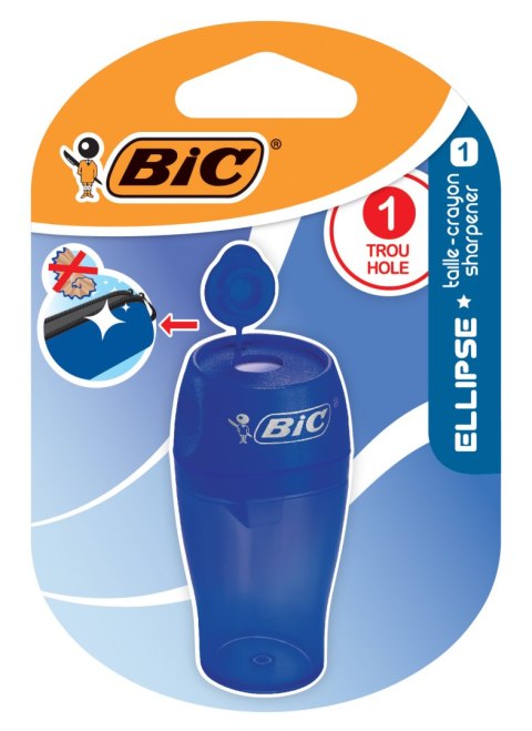 Temperówka 1 otwór BIC Sharpener Ellipse blister 1 szt. mix Temperówka 1 otwór BIC Sharpener Ellipse blister 1 szt. mix