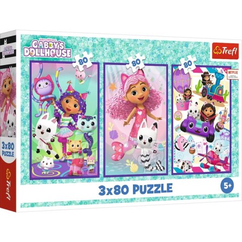 Puzzle 3x80 Kolorowe dni Gabby 34882 Puzzle 3x80 Kolorowe dni Gabby 34882