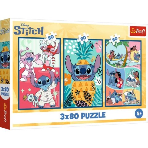 Puzzle 3x80 Świat Stitcha Disney Lilo&Stitch 34885 Puzzle 3x80 Świat Stitcha Disney Lilo&Stitch 34885