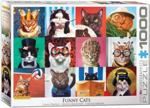 Puzzle 1000 Funny Cats by Lucia Heffernan 6000-5522 Puzzle 1000 Funny Cats by Lucia Heffernan 6000-5522