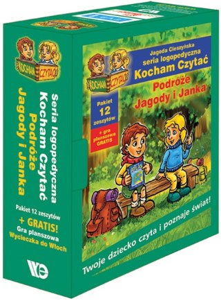 Kocham Czytać 19-30 Komplet (pudełko II) Podróże Jagody i Janka