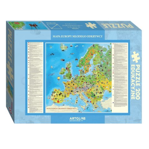 Puzzle 200 Europa Młodego Odkrywcy Puzzle 200 Europa Młodego Odkrywcy