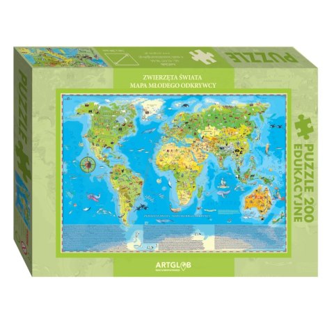 Puzzle 200 Zwierzęta Świata Młodego Odkrywcy Puzzle 200 Zwierzęta Świata Młodego Odkrywcy