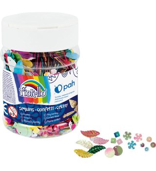 Confetti Cekiny confetti słoik 70g mix Fiorello GR-C70-M