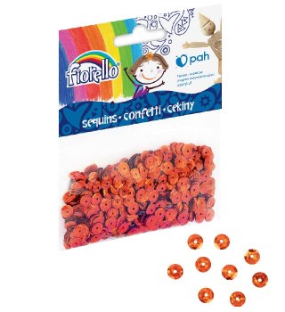 Confetti cekiny kółko miedziane Fiorello GR-C14-6C