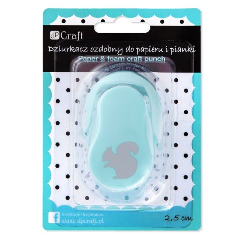 Dziurkacz ozdobny Wiewiórka do papieru i pianki 2,5cm Dziurkacz ozdobny Wiewiórka do papieru i pianki 2,5cm